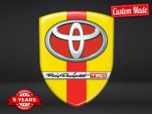 Toyota Printed Logo Stickers Limited Premium Professional